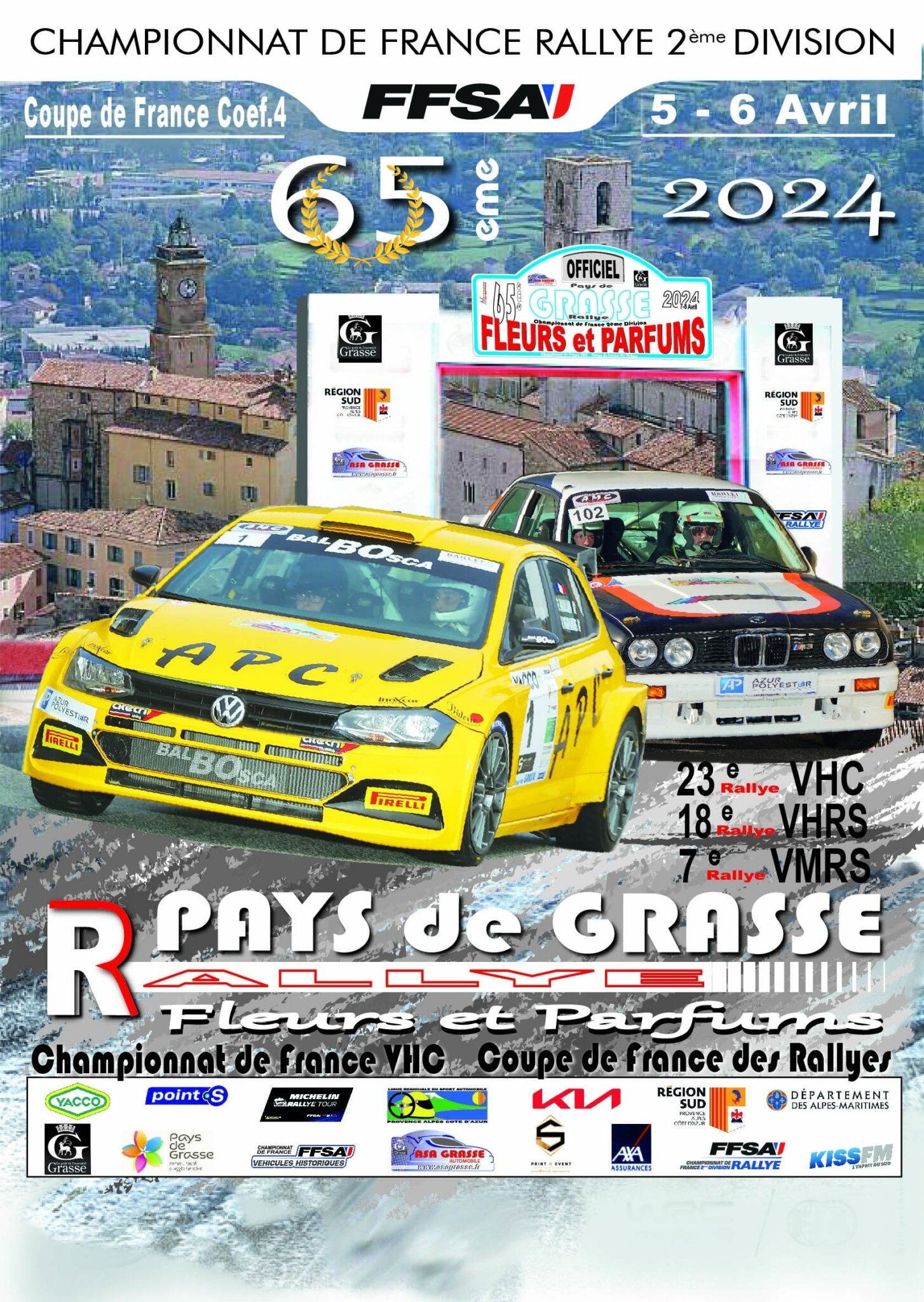 Liste des engagés Rallye Grasse Fleurs et Parfums 2024