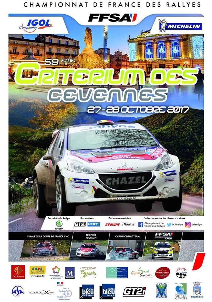 Nacionales de Rallyes Europeos(y no Europeos) 2017: Información y novedades - Página 30 Criterium-Cevennes-2017